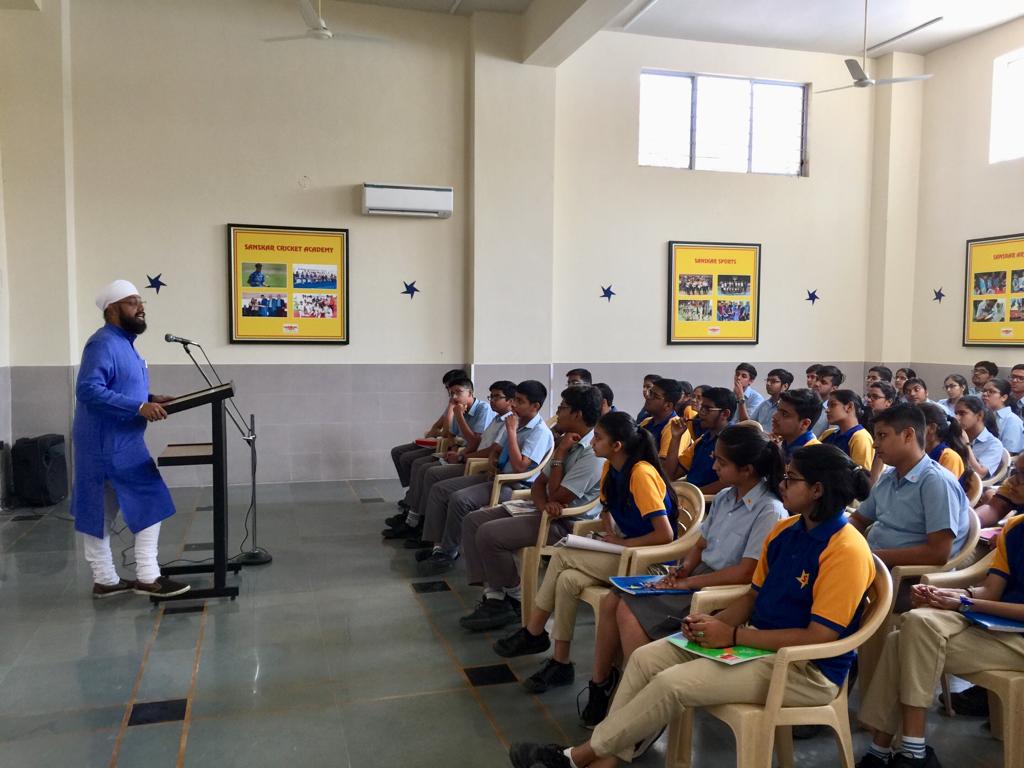 Sanskar students attend interactive session on India’s Heritage
